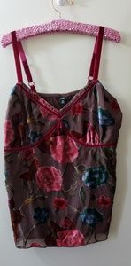 Womans velvety fairy cami